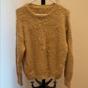 Elegant Beige Crew Neck Sweater